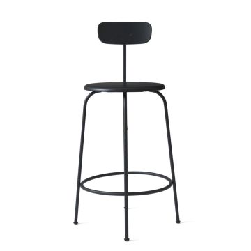 Afteroom Counter Chair, Black Seat / Black Frame