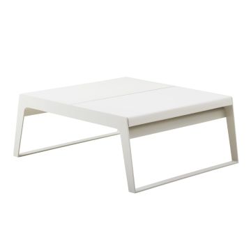 Chill-Out Coffee Table, Dual Height, Double Sided, White