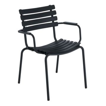 Clips Dining Chair With Aluminium Armrests