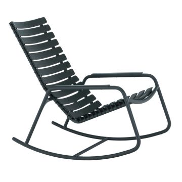 Clips Rocking Chair With Alumiunium Armrests, Mono Color