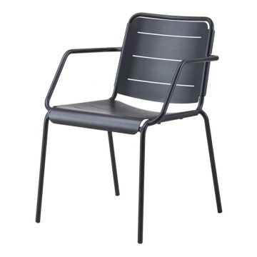 Copenhagen Armchair, Lava Grey Aluminum