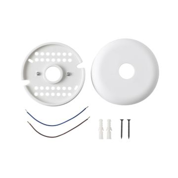 E27 Ceiling Cap For Multiple Lamps, White