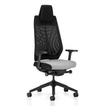 JOYCEis3 JC218 Office Chair, Mesh Backrest / Black Seat / Black Base