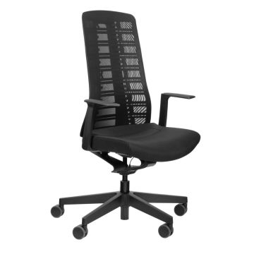 PUREis3 PU213 Office Chair, Mesh Backrest / Black Seat / Black Frame