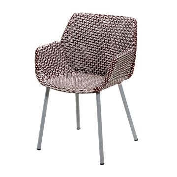 Vibe Chair, Light Grey / Bordeaux / Dusty Rose