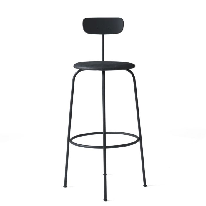 Afteroom Bar Chair, Black Seat / Black Frame