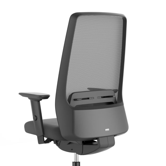 AIMis1 1S04 Office Chair, Mesh Backrest / Light Blue Seat / Black Base
