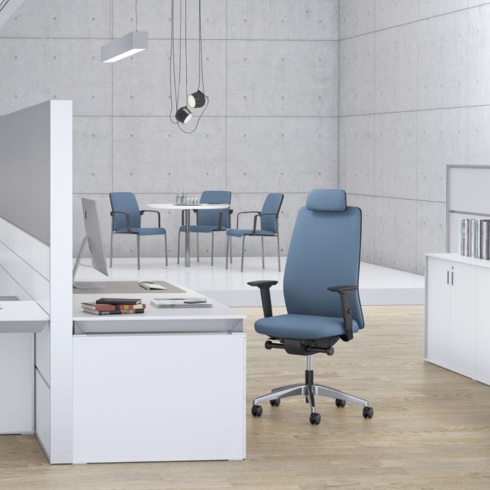 AIMis1 1S13 Office Chair, Mesh Backrest / Black Seat / Black Base