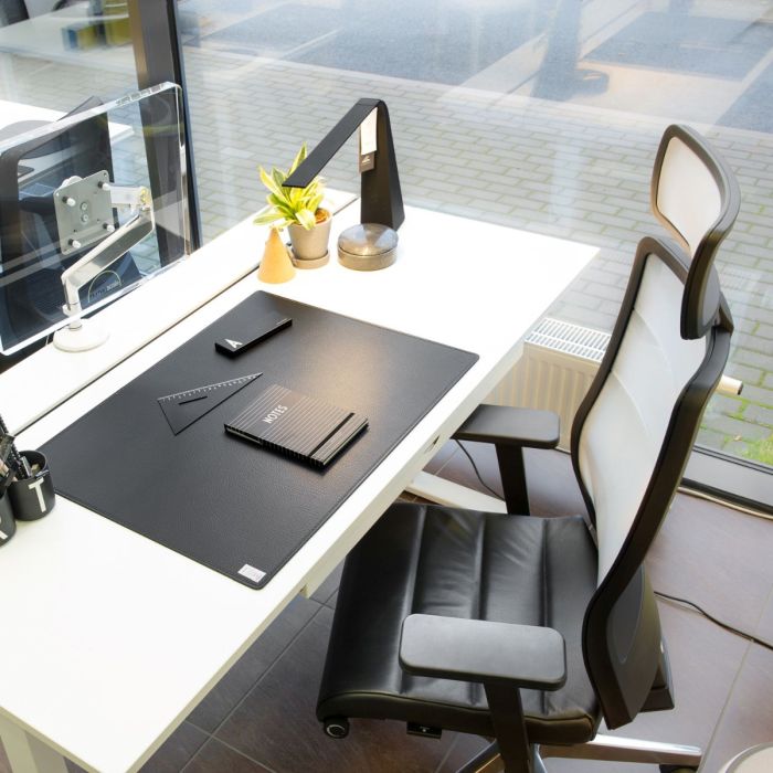 AirPad 3C72 Office Chair, Membrane Backrest / Black Leather Seat / Chromed Base