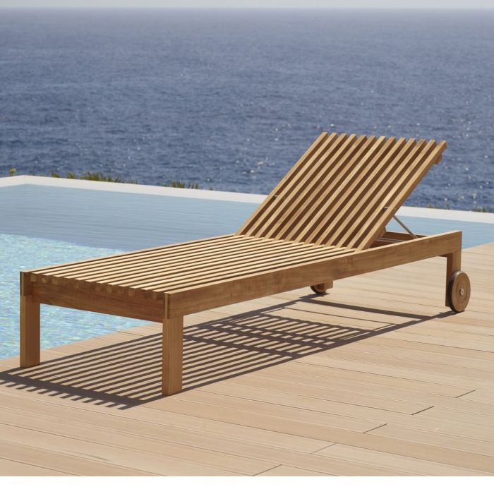 Amaze Sunbed, Teak