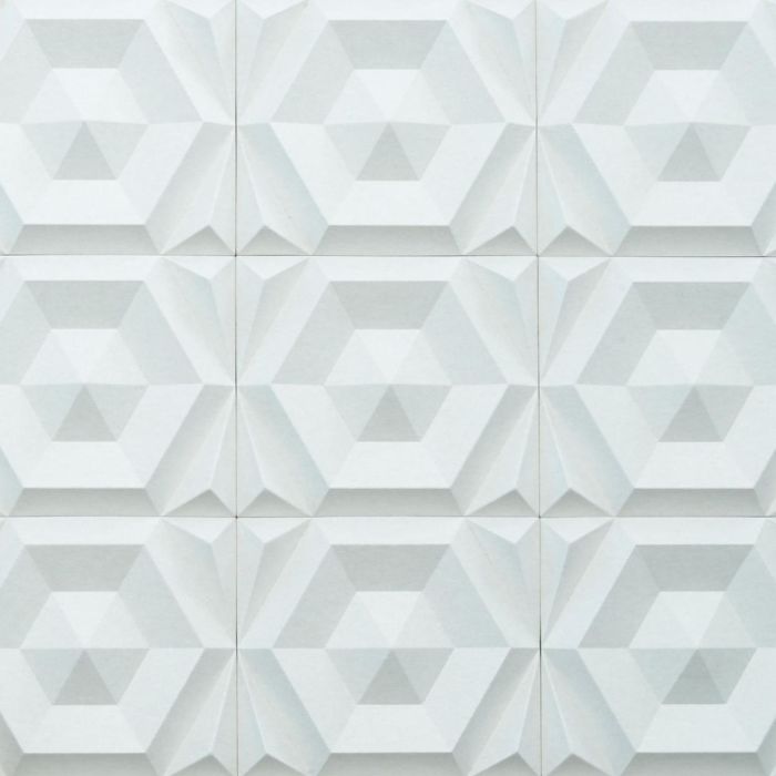 Beehive Rectangular Wall Panel, Off-white