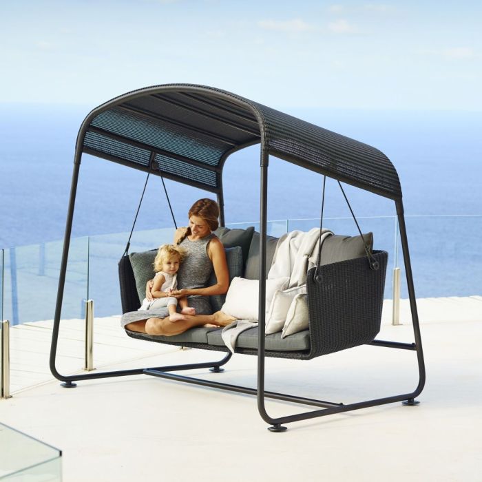 Cave Swing Sofa, Graphite