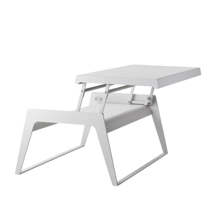 Chill-Out Coffee Table, Dual Height, Single Sided, White