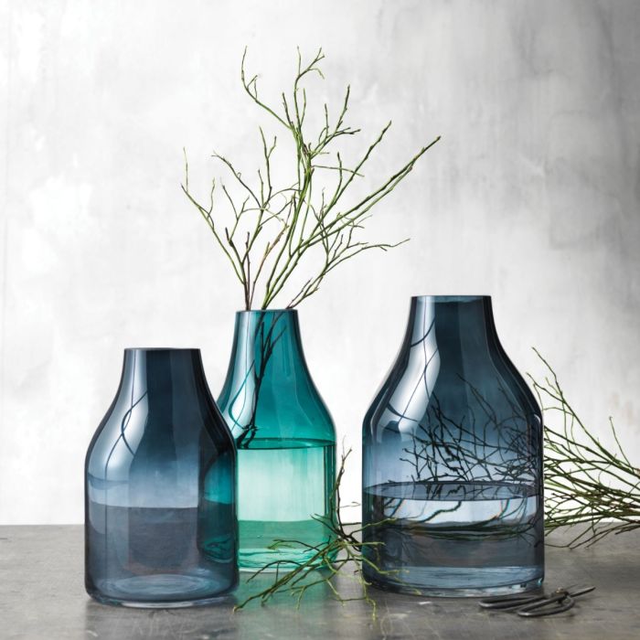 Clear Colors Vase, Blue, Large