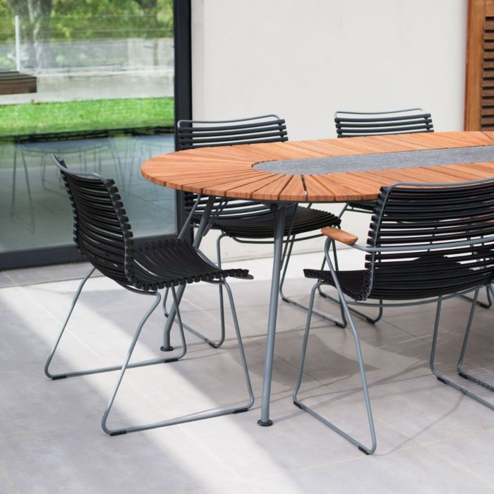 Click Dining Chair Without Armrests, Low Back