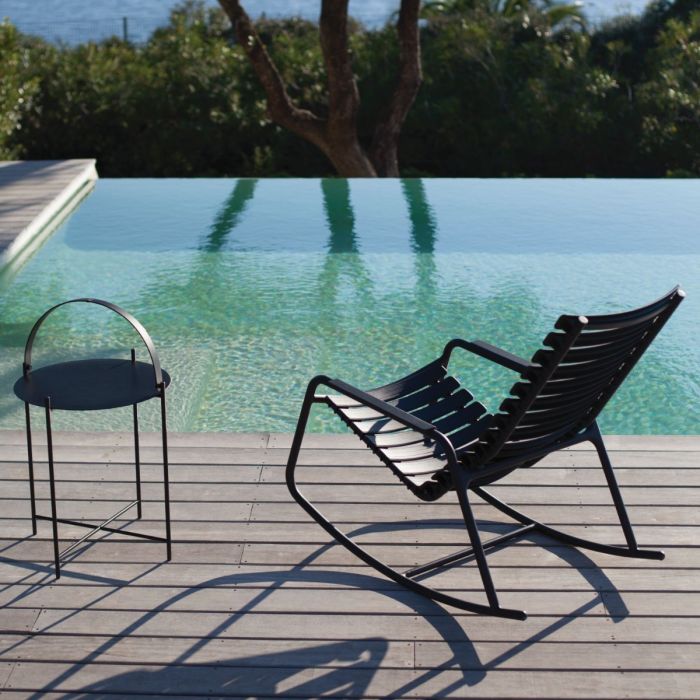 Clips Rocking Chair With Aluminium Armrests