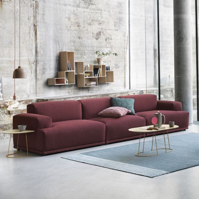Connect Modular Sofa, Corner Configuration, Light Grey