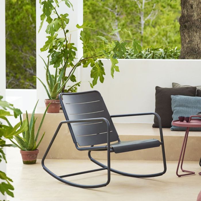 Copenhagen Rocking Chair, Lava Grey