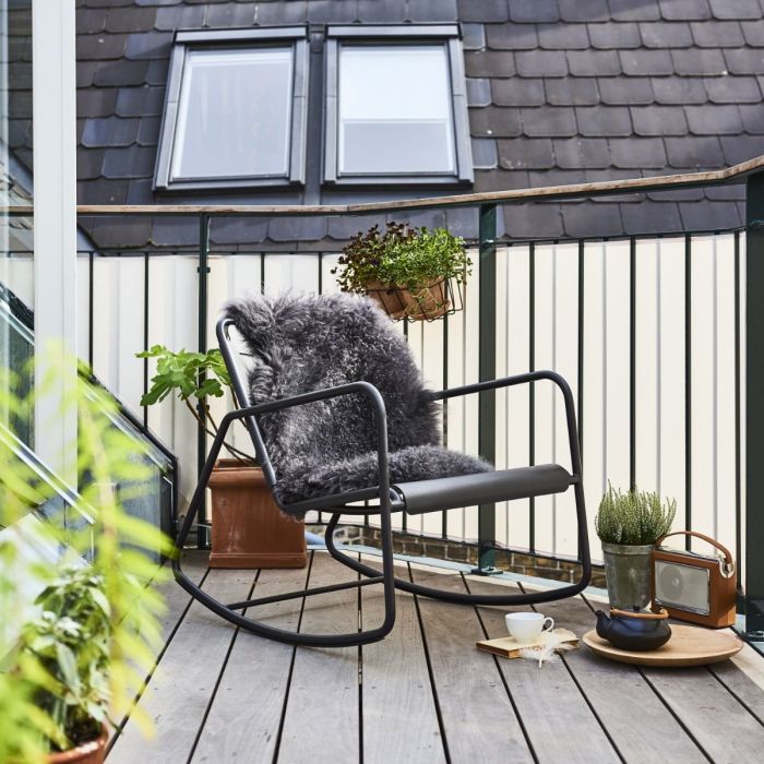Copenhagen Rocking Chair, Lava Grey