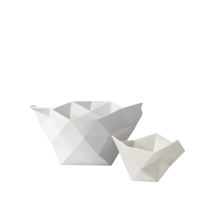 Crushed Bowl, L, White