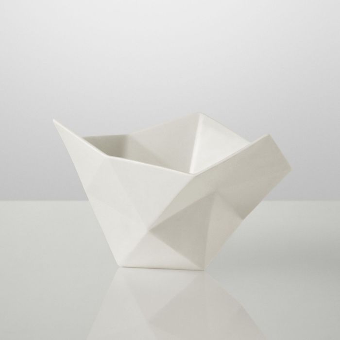 Crushed Bowl, S, White