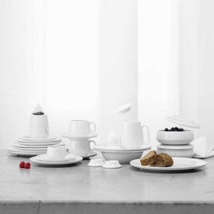 Enso Egg Cup/Lid, White