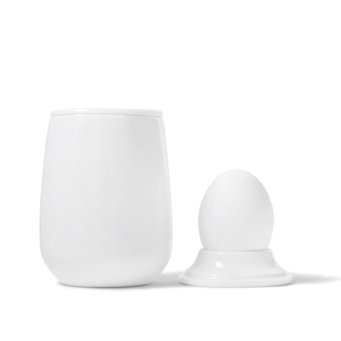 Enso Egg Cup/Lid, White