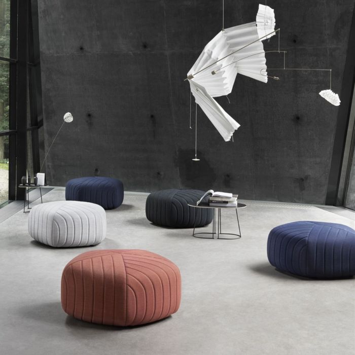 Five Pouf, Small, Red