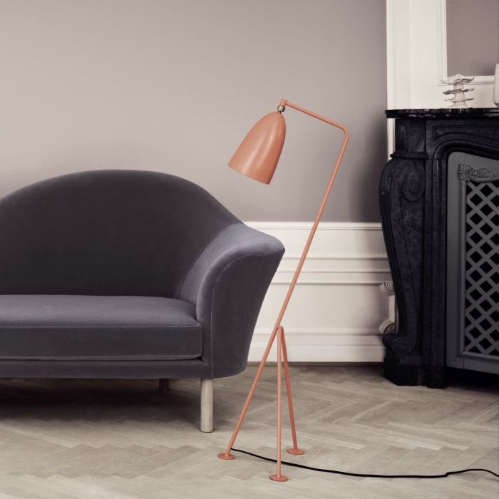 Gräshoppa Floor Lamp, Vintage Red