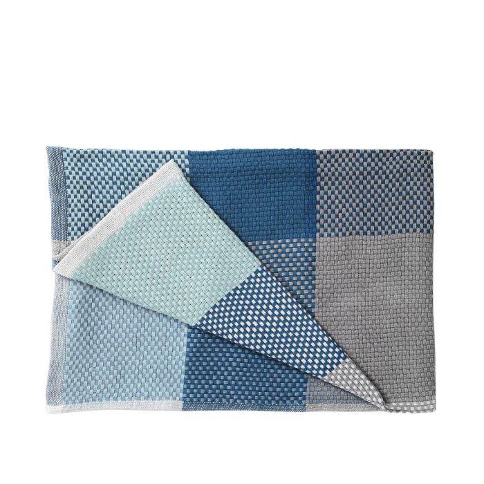Loom Throw, Blue