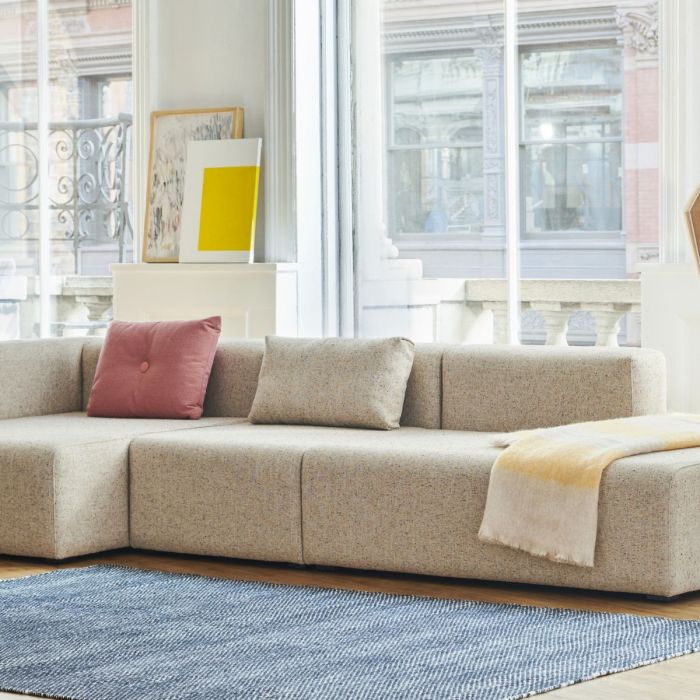 Mags Soft Sofa, 3-Seater, Combination 4, Low Armrest, Left End, Light Grey