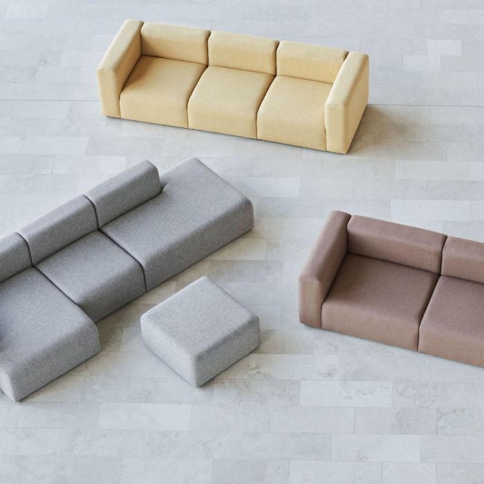 Mags Soft Sofa, 3-Seater, Combination 4, Low Armrest, Left End, Light Grey