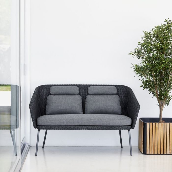 Mega Bench With Cushion Set, Graphite