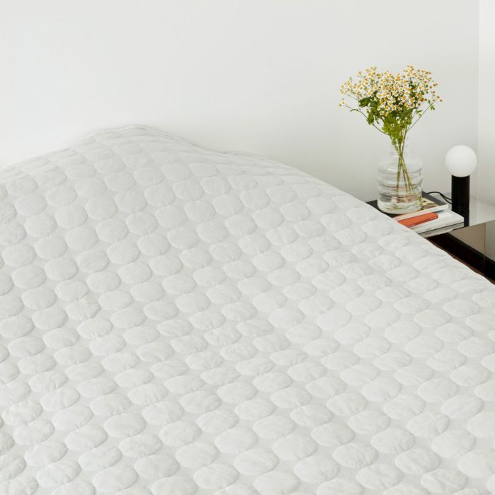 Mega Dot Bed Cover, M, Light Grey