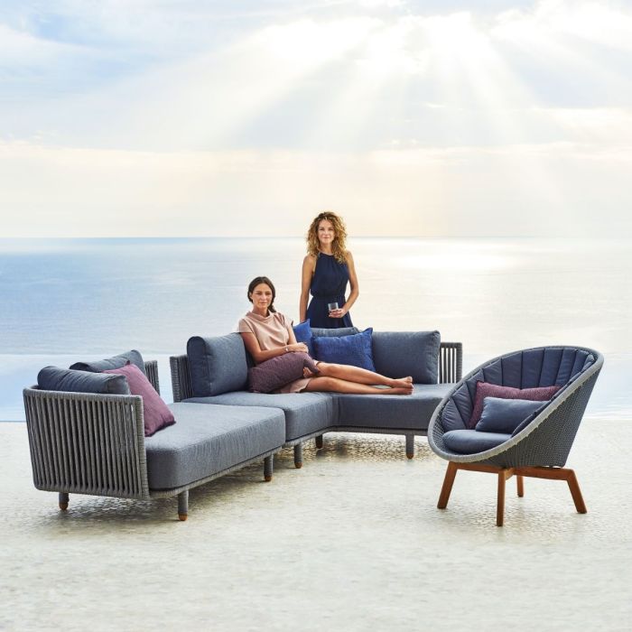 Moments 2-Seater Sofa Right Module, Grey