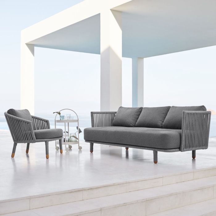 Moments 3-Seater Sofa, Grey
