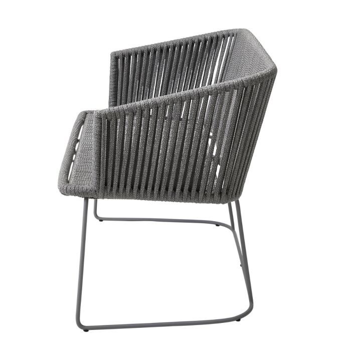 Moments Bench With Light Grey Cushion Set, Grey