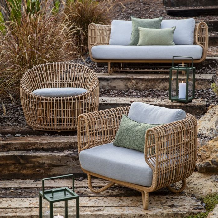 Nest Lounge Chair With Cushions, Natural