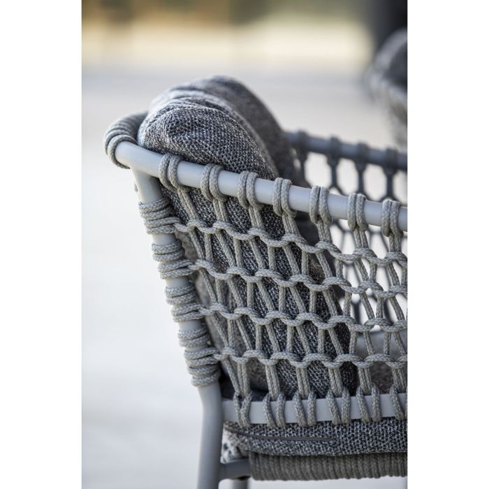 Ocean Chair Cushion Set, Dark Grey