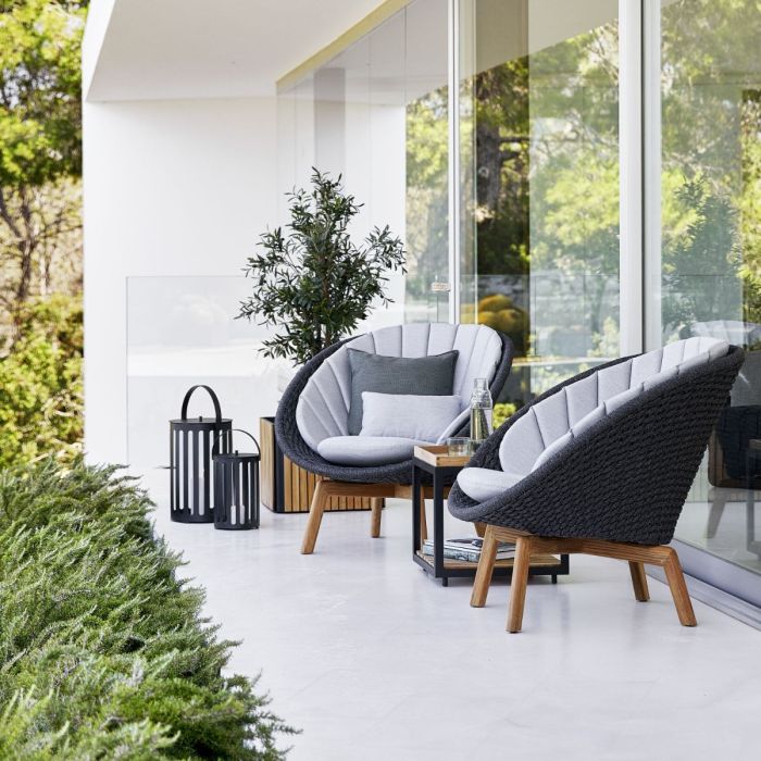 Peacock Lounge Chair, Soft Rope