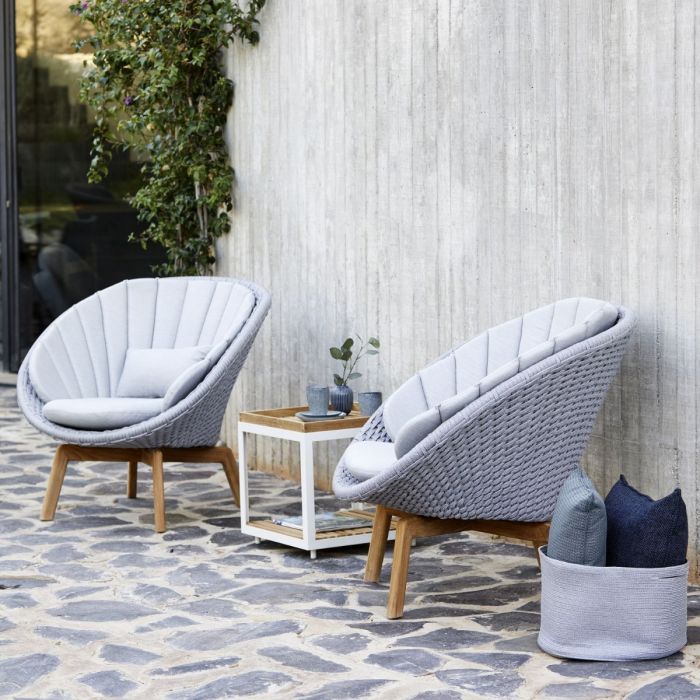 Peacock Lounge Chair, Soft Rope