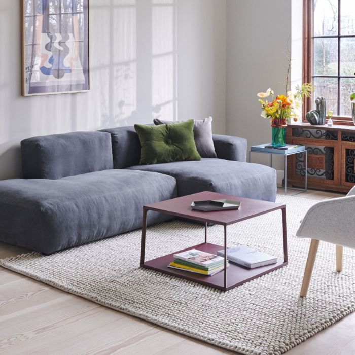 Peas Rug, 170x240cm, Medium Grey