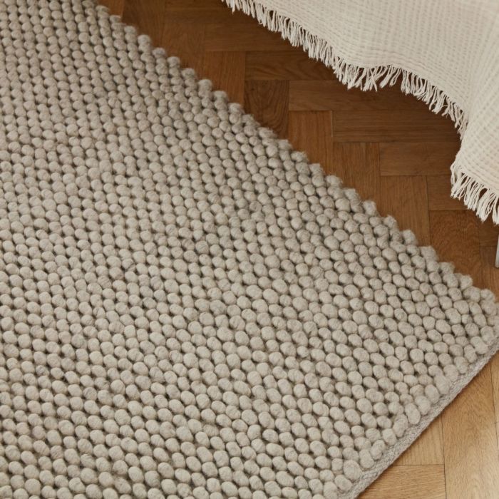 Peas Rug, 80x140cm, Soft Grey