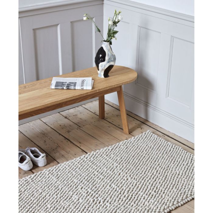Peas Rug, 140x200cm, Soft Grey