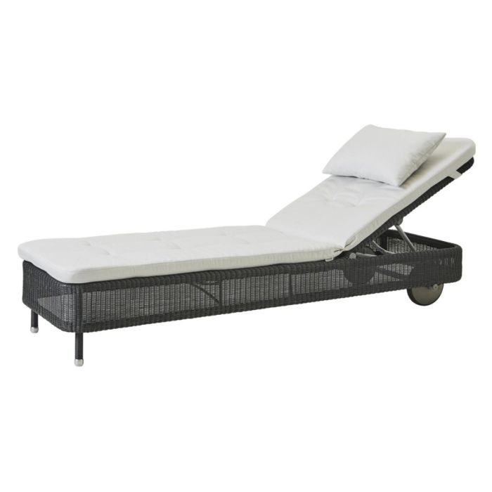 Presley Sunbed, Cushion Set, White