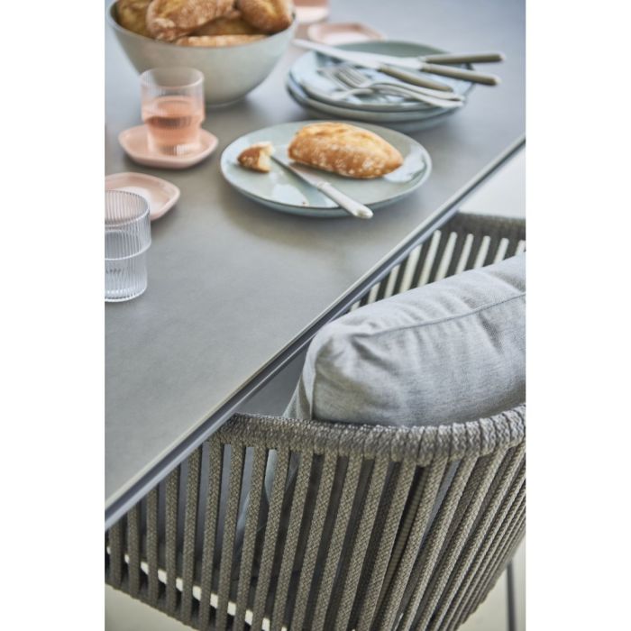 Pure Table, 100x100cm, Lava Grey Base