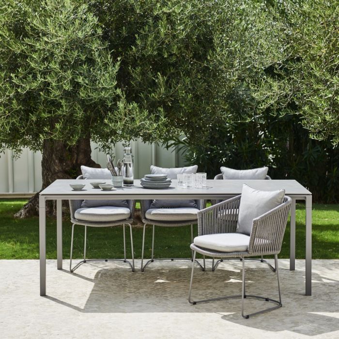 Pure Table, 200x100cm, Light Grey Base