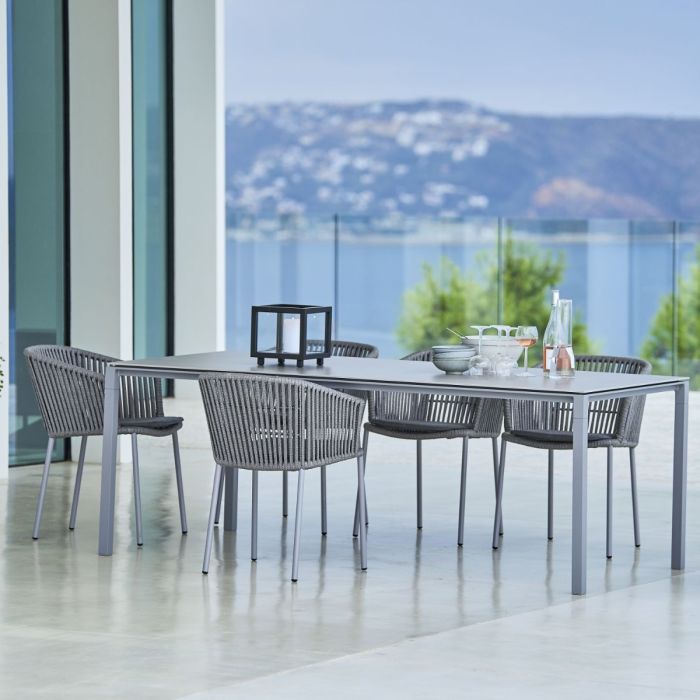 Pure Table, 200x100cm, Light Grey Base