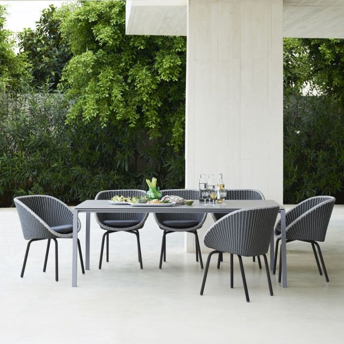 Pure Table, 200x100cm, Light Grey Base