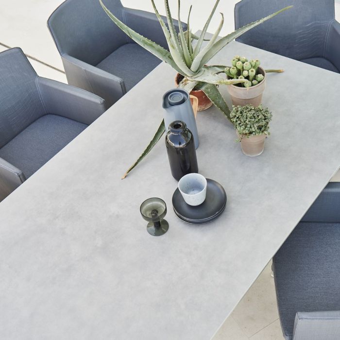 Pure Table, 200x100cm, Light Grey Base